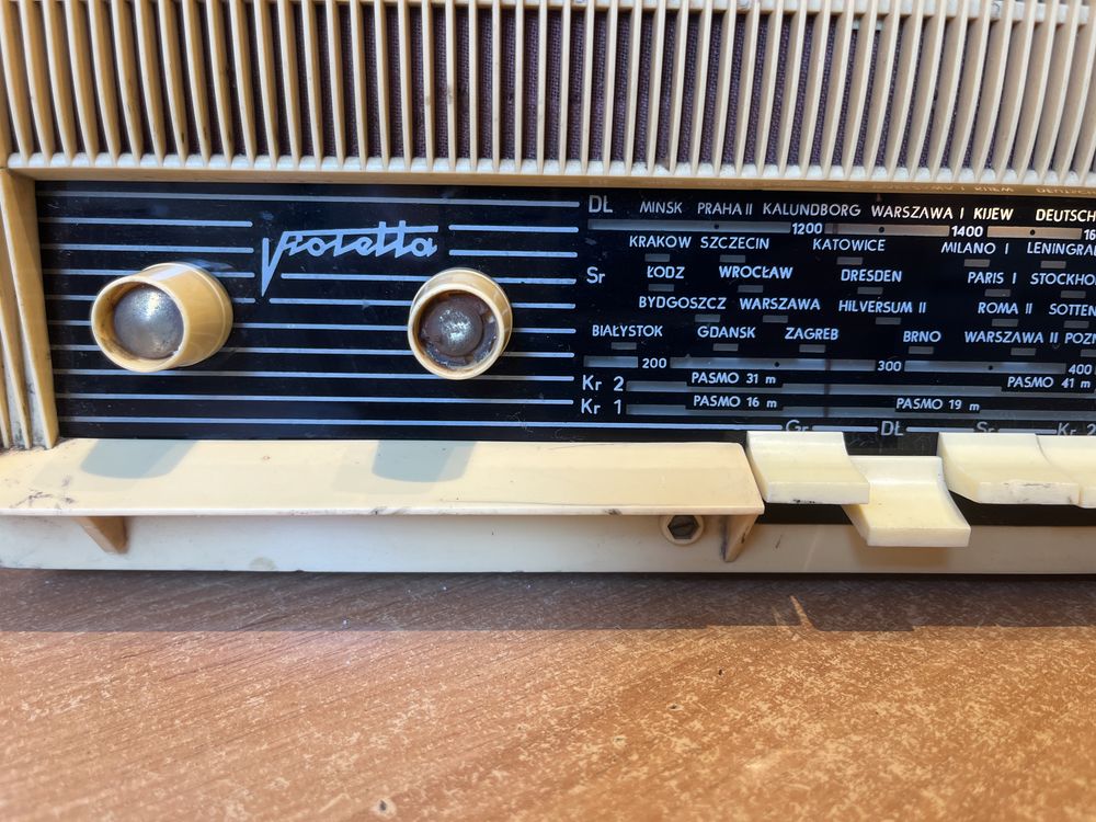 ZRk Violetta stare lampowe radio magiczne oko