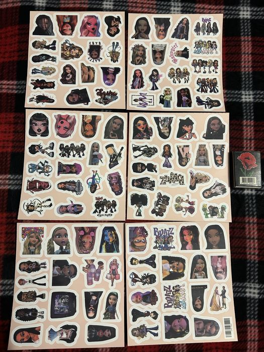 Набір наклейок  Bratz, монстрів, драконів, поштові готичні листівки