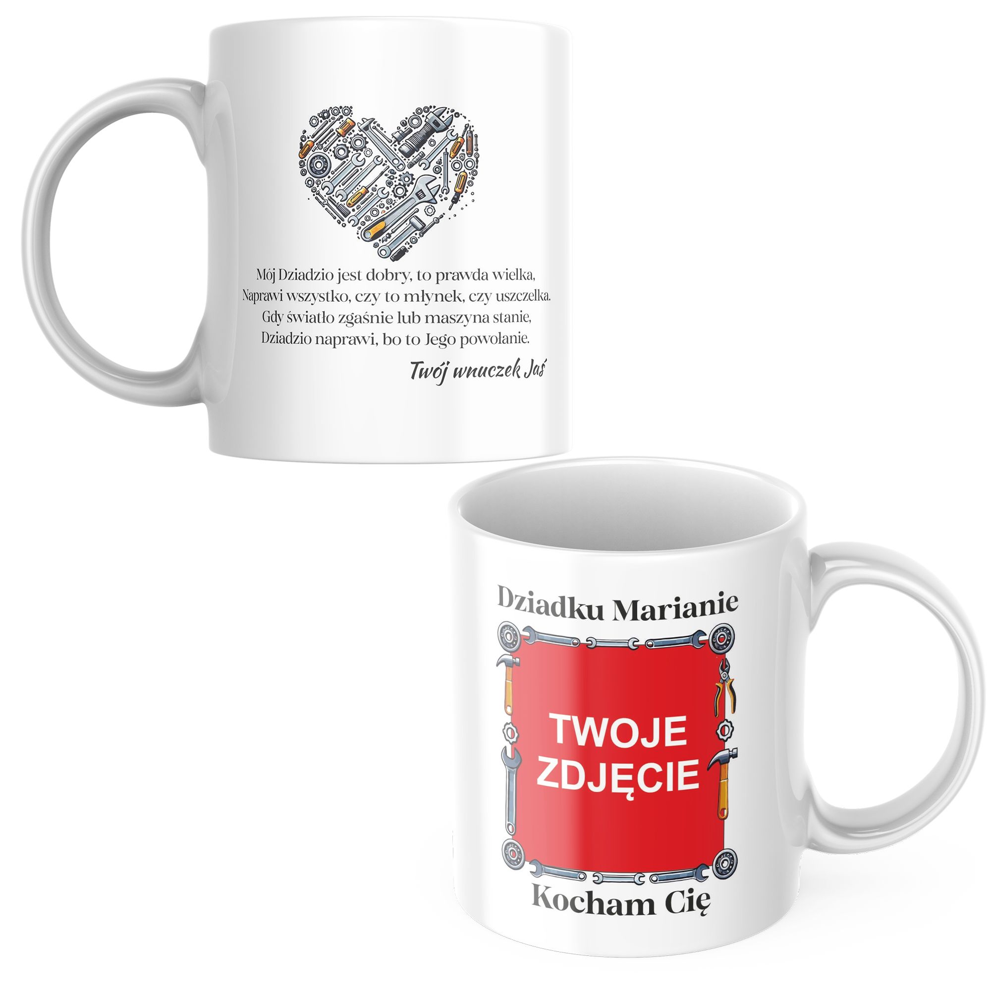 Kubek na Dzień Dziadka personalizowany z Twoim zdjęciem dla Dziadka