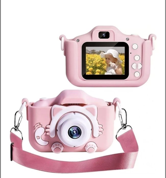 Дитячий фотоапарат + 32гб
microSD + cardrider