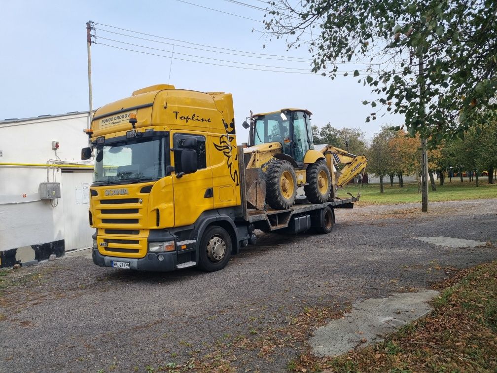 Pomoc Dogowa transport  Niskopodwoziowy rolniczych, koparek, holowanie