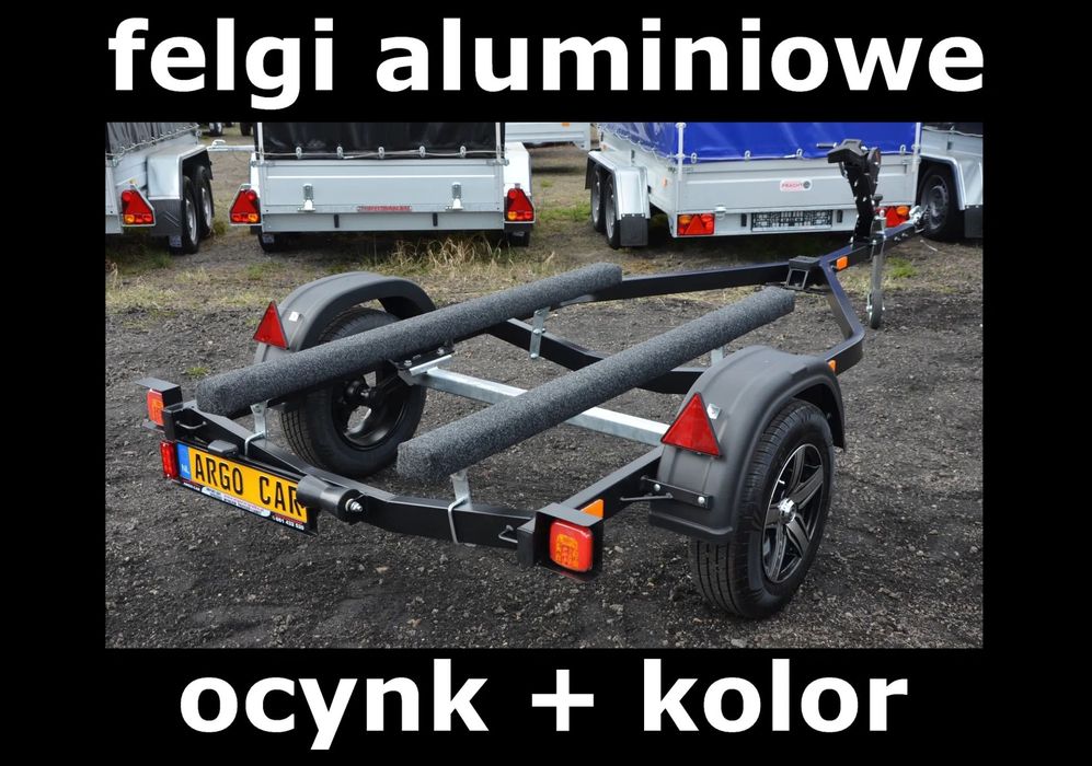 Przyczepa pod skuter wodny WIDPOL  do transportu, przewozu skutera wodnego, alufelgi LED-y, ocynk + kolor