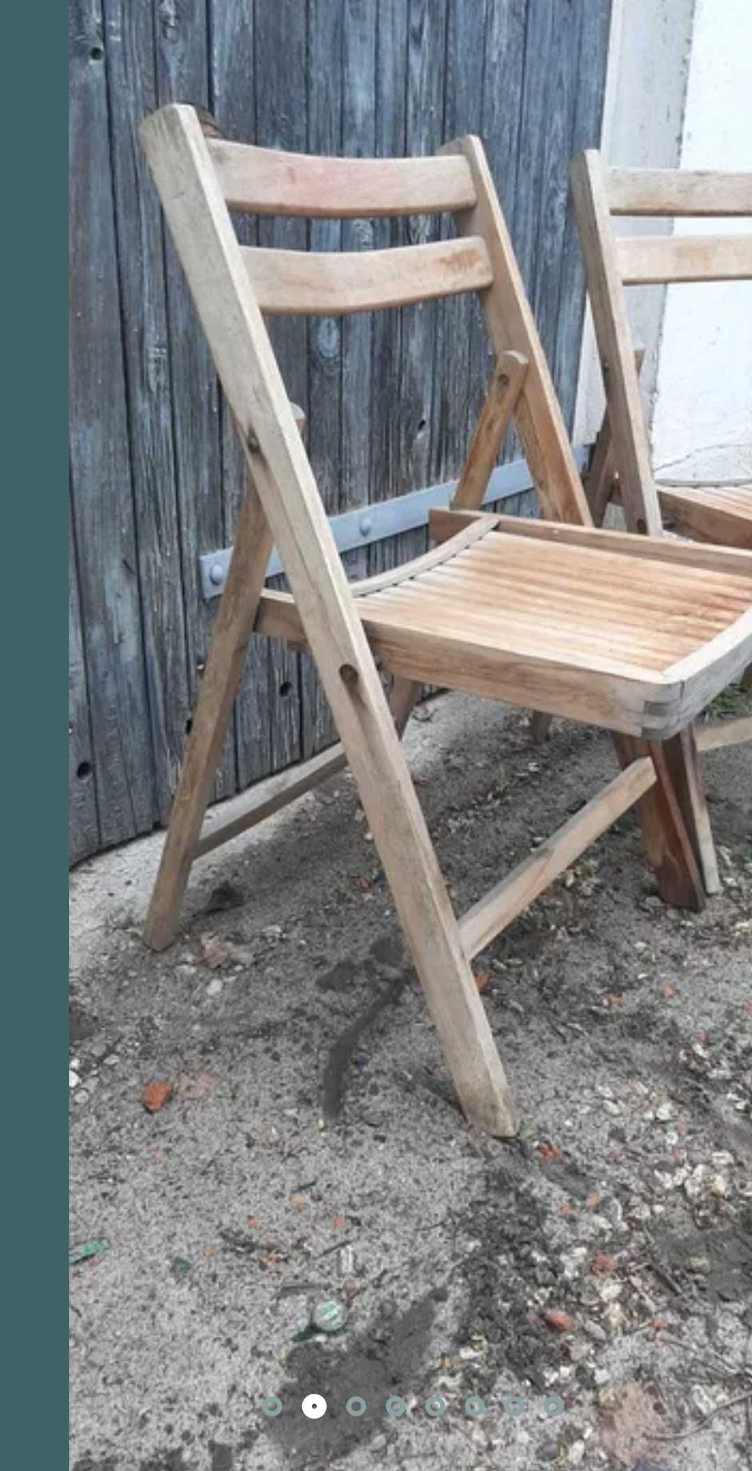 Krzesła składane turystyczne prl.