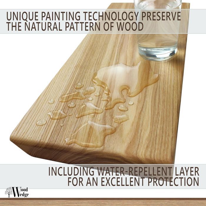 Wood Wedge Pływająca Półka Ścienna 60Cm Orzech Amerykański