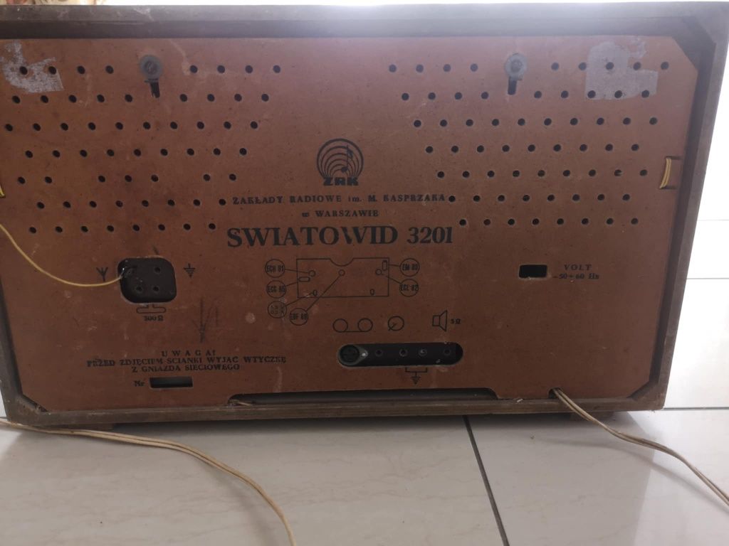 Stare Radio lampowe Światowid 3201
