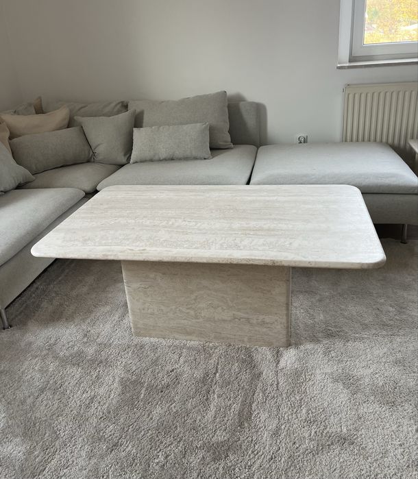 Trawertyn 100% stolik ława stół kamienny marmurowy naturalny