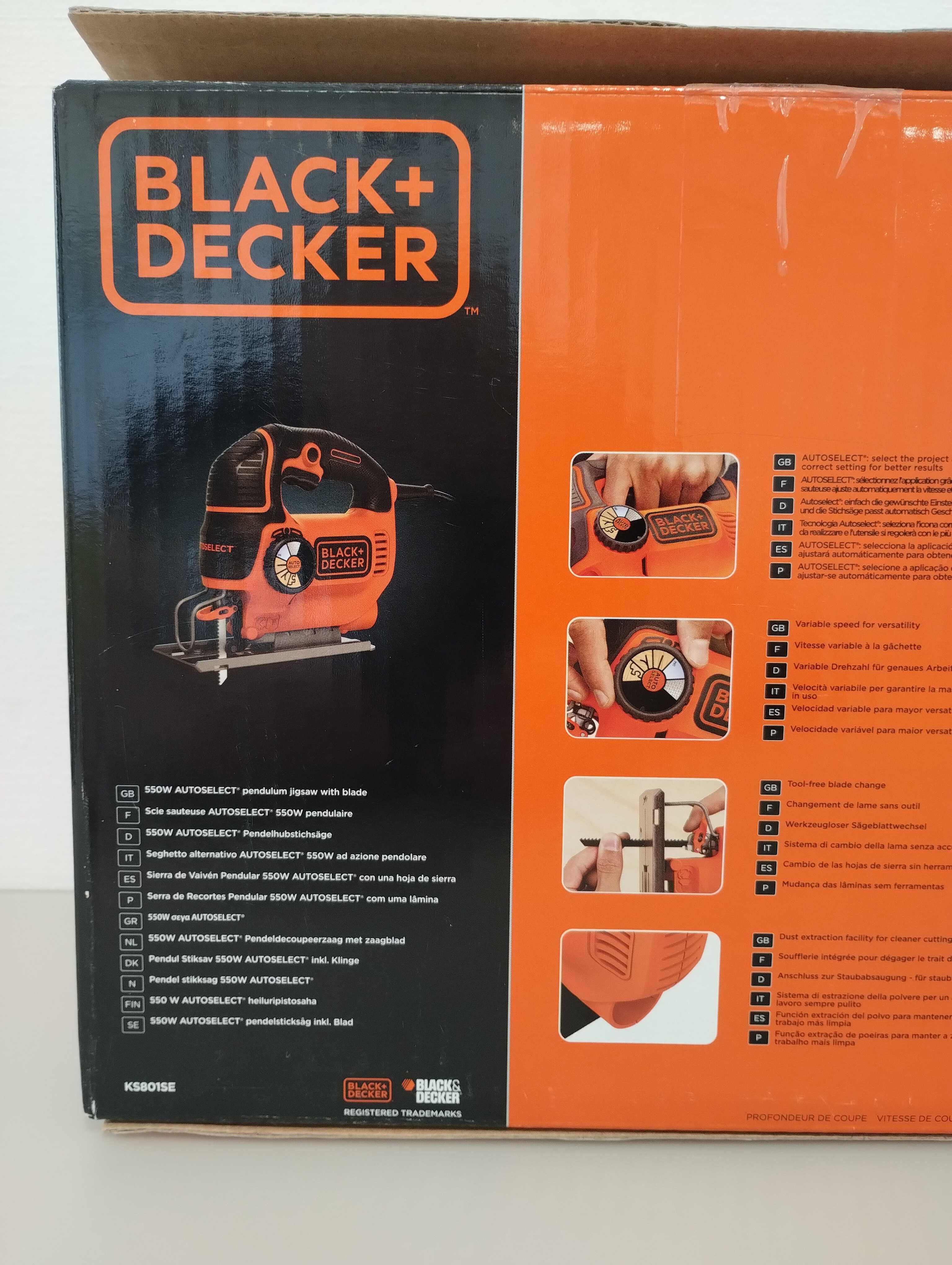 Электролобзик Black&Decker KS801SE  550 Вт