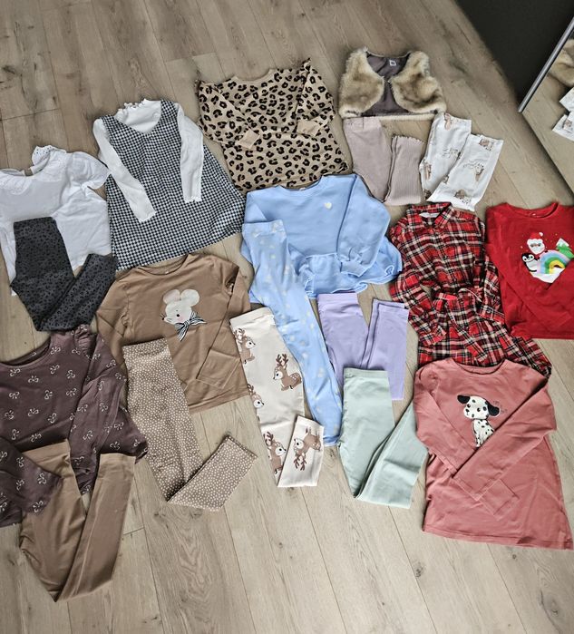 Paka ubrań dla dziewczynki 116/122/128 H&M