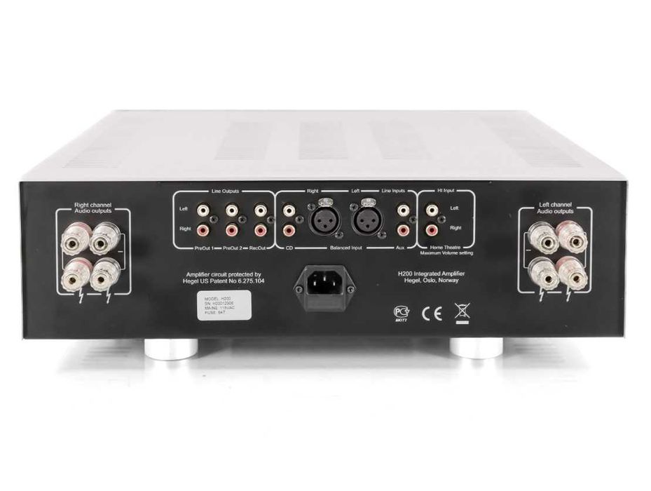Hegel H200, wzmacniacz stereo zintegrowany 2x200W
