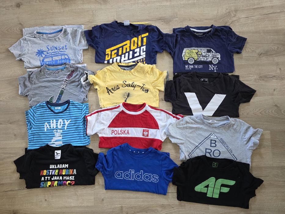 Paka 29szt Koszulki T-shirty  8-9 lat rozmiar 134-146