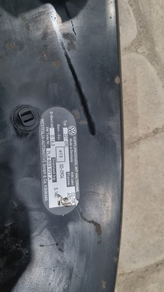 Фаркоп vw Tuareg, Audi q7, Westfalia в сборе, 7l6803921