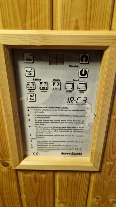 Sauna kabina grzewcza na podczerwień IR-C3  2os 2400 W