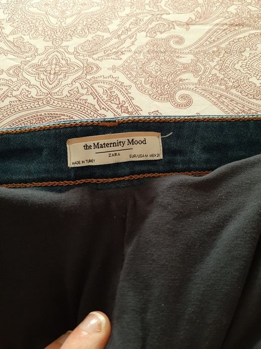 Calças ganga grávida Zara