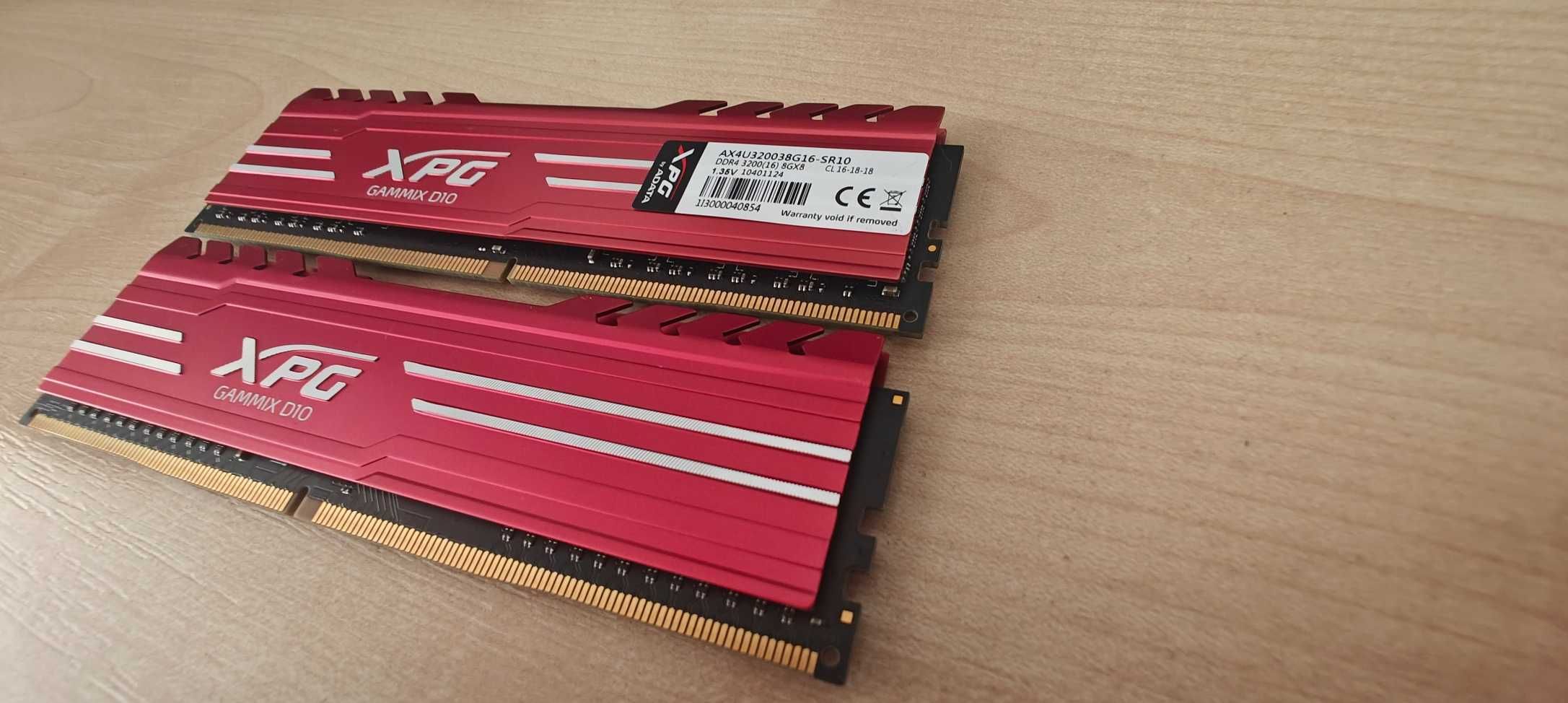 Adata XPG Gammix D10 DDR4 32 GB (4×8) CL16 | gaming | bordowe