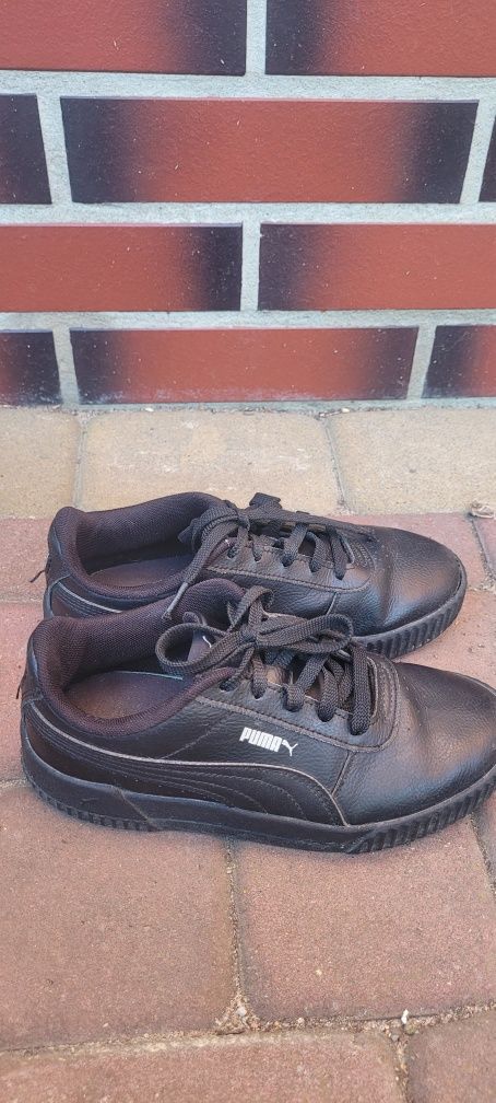 Buty sportowe Puma 34,5 czarne ekoskóra