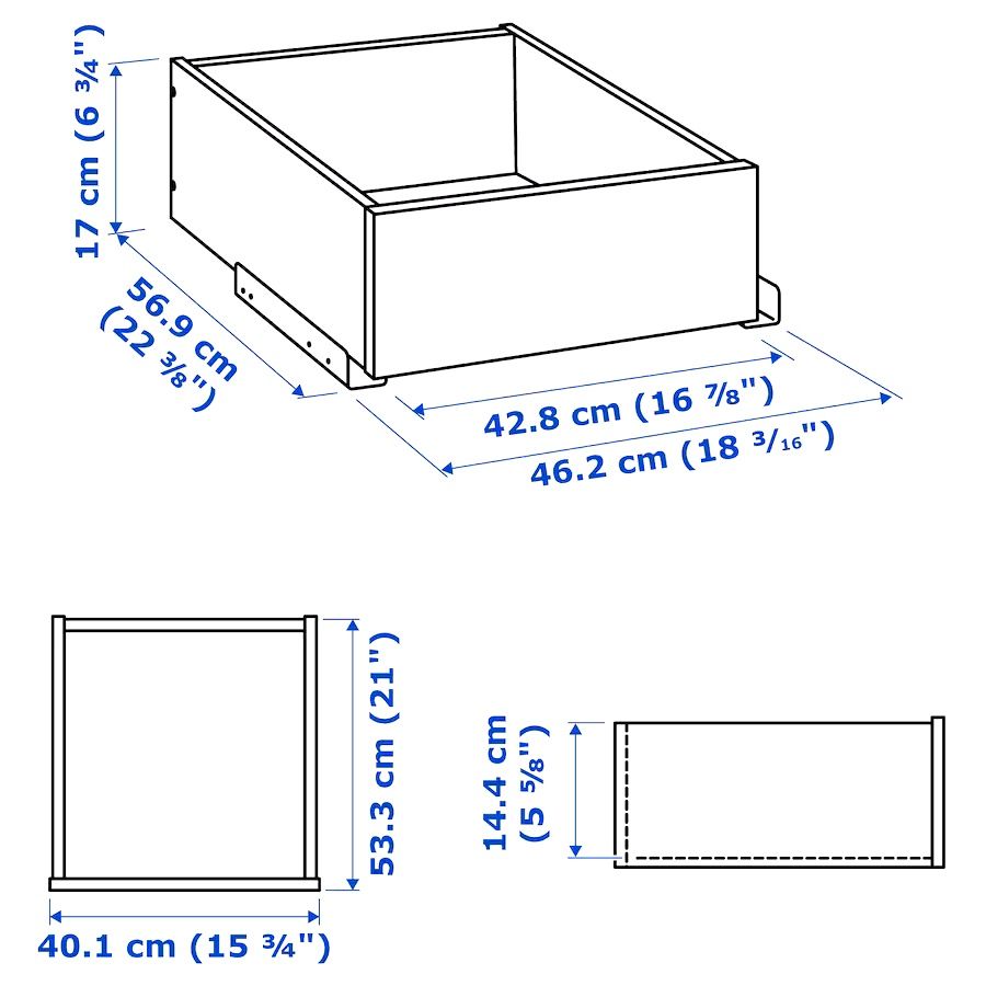 Szuflada ikea pax szer. 50 nr 502.463.06