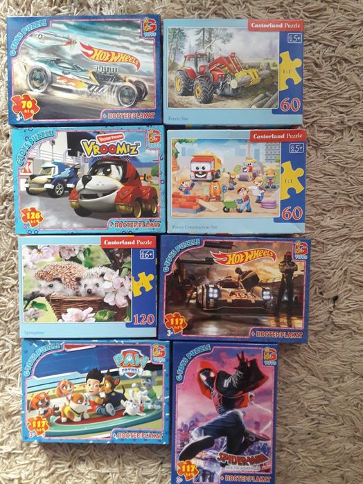 Пазли, розвиваючі ігри