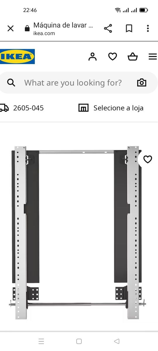 Dobradiça deslizante máq. loiça, Behjalplig IKEA. NOVA