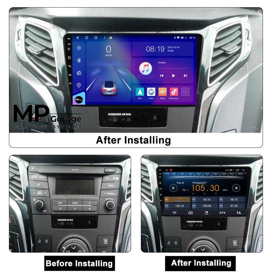 Hyundai i40 Radio Android Qled LTE 4G CarPlay/AndroidAuto Montaż