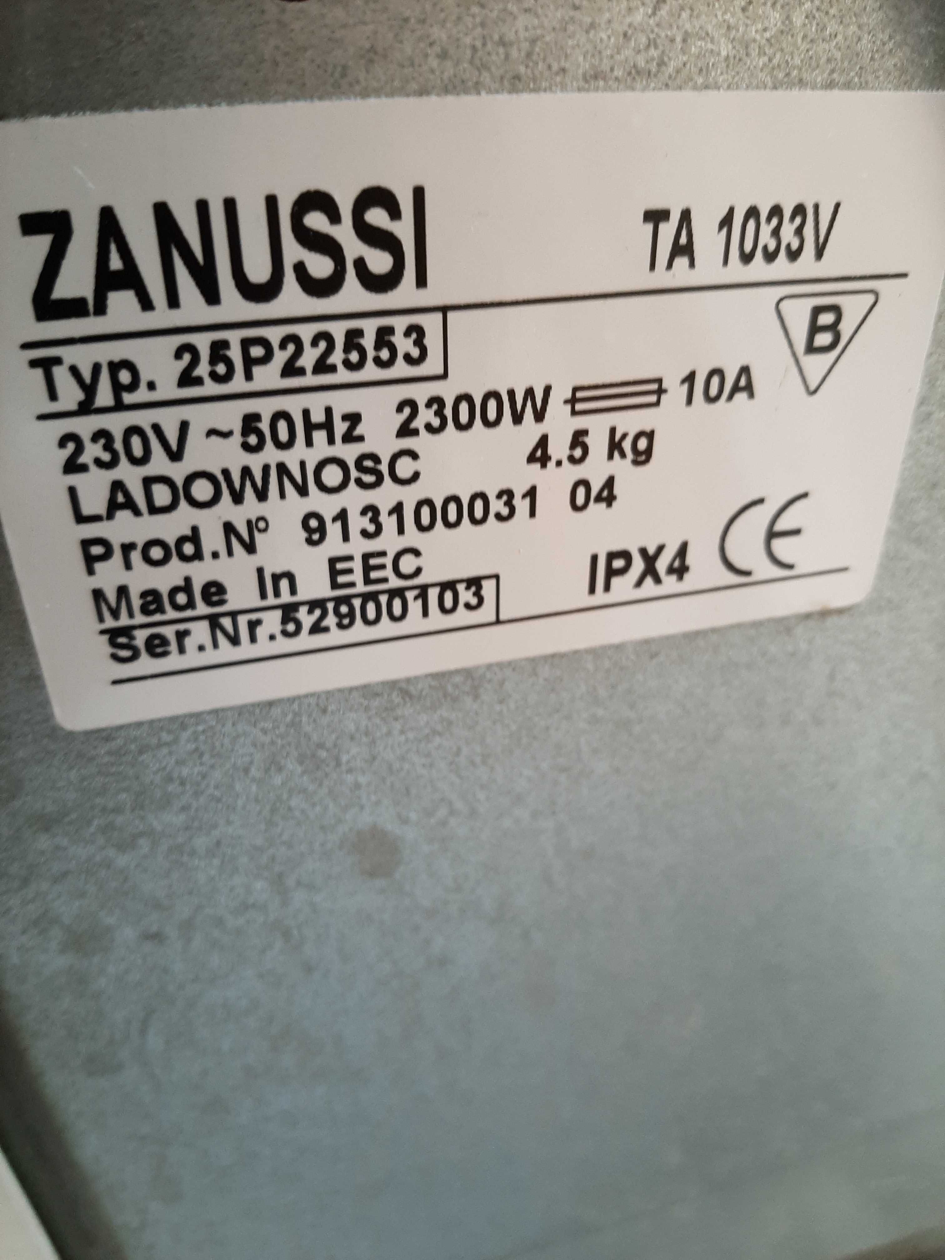 Стиральна машинка zanussi TA1033v