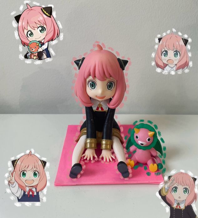 Figurka Anya Forger «Spy x family».  Nieużywana, stała na półce.