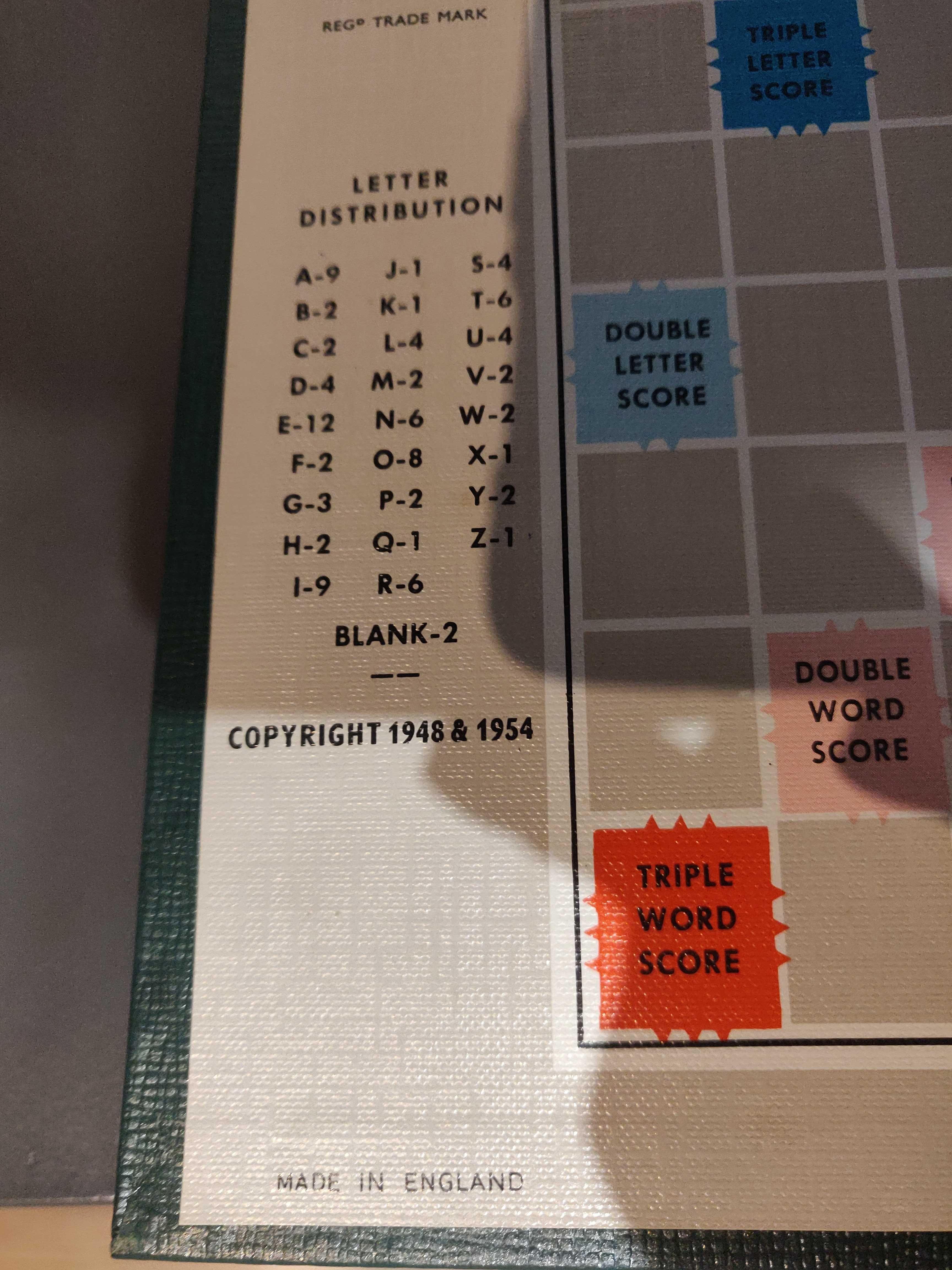 Scrabble Spear's games 1955 stara gra retro 1948 vintage