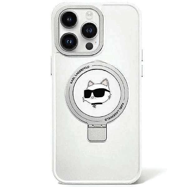 Etui Karl Lagerfeld Ring Stand Choupette Head MagSafe do iPhone 15 Plu
