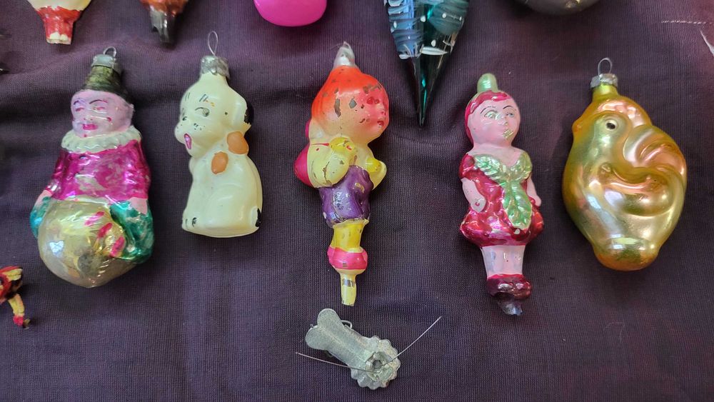 елочные винтажные игрушки  ссср