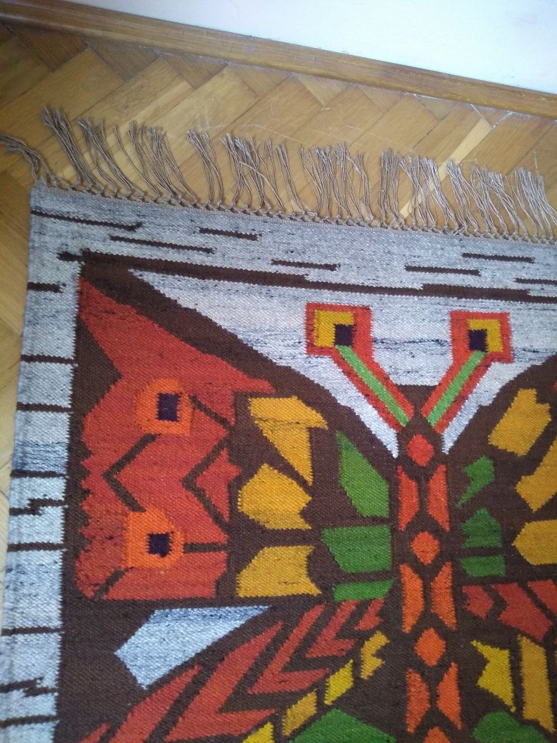 Unikat"Motyl"DanutaPaprowicz-Michno kilimGobelinCepelia.DarmowaWysyłka