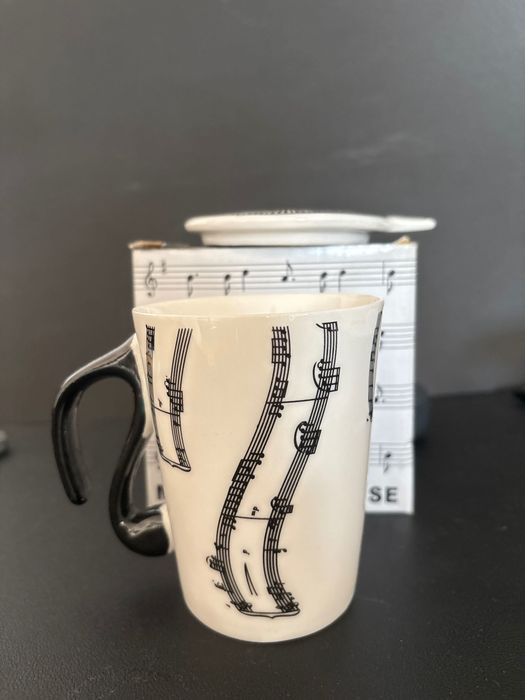 Kubek dla muzyka nowy nuty fortepian