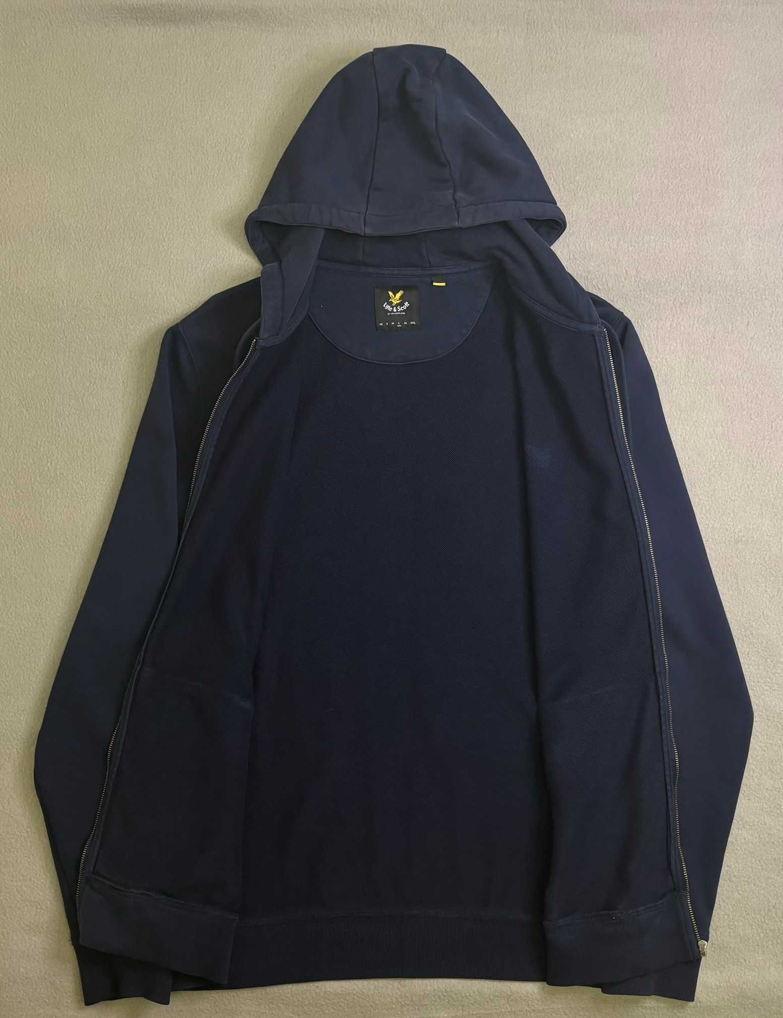 Bluza z kapturem zip Lyle Scott roz. L