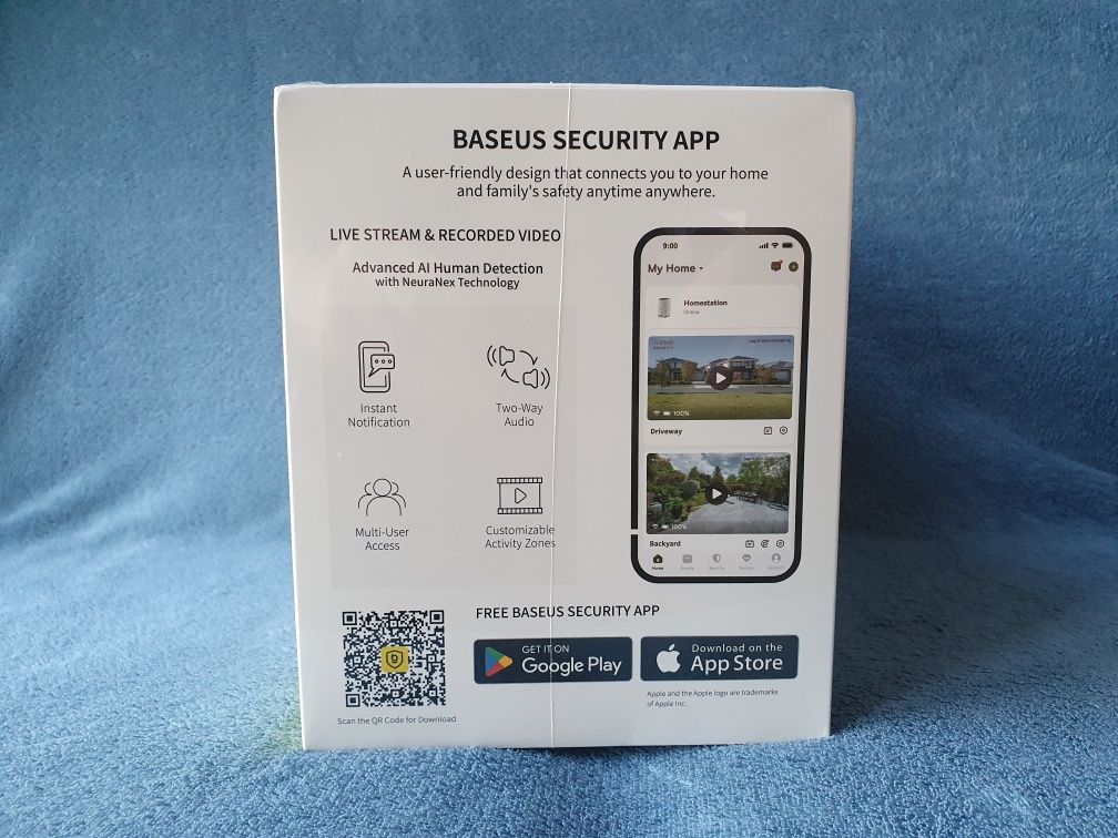 Nowy Zestaw Monitoring Baseus N1 Outdoor Security Camera 2K IP67 ŁÓDŹ