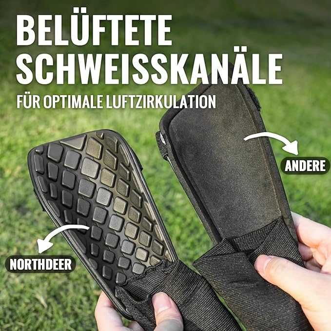 Northdeer Ochraniacze piszczeli, piłka nożna, zapięcie na rzepy roz. M