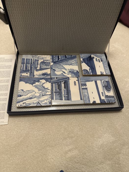 Conjunto de 6 azulejos artisticos-Fernando Pernes-edicao limitada