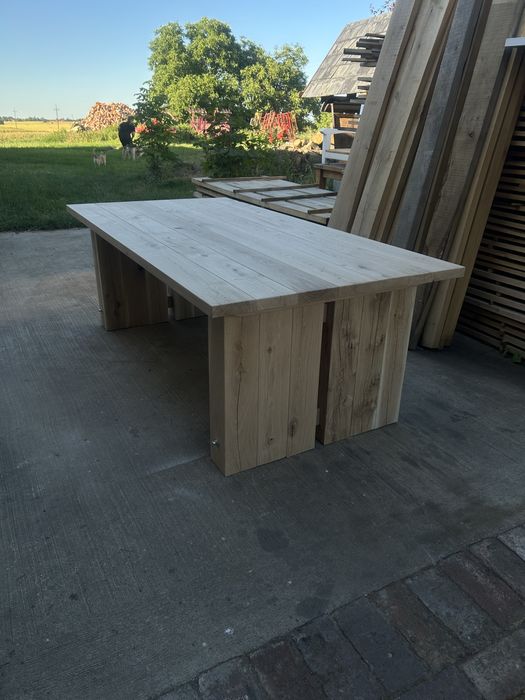 Stół debowy loft ogród