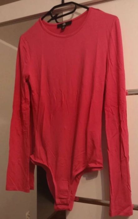 Body różowe długi rękaw missguided rozmiar 34/36
