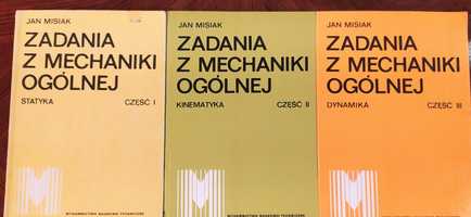 Zadania z mechaniki ogólnej, cz.I-III, Jan Misiak