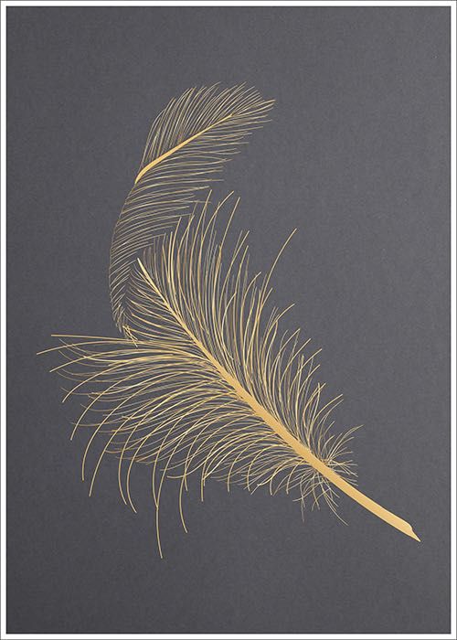 Plakat złote pióro 2 do salonu/ sypialni 30/40cm