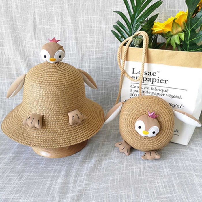 Kapelusz letni plażowy dziecięcy dla dziewczynki B