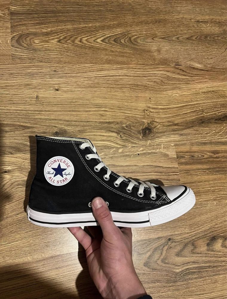 Converse 42.5 Czarne Wysokie 27.5 Trampki All Star