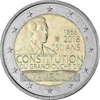 Rolos moedas 2€ comemorativas Luxemburgo 2017 e 2018