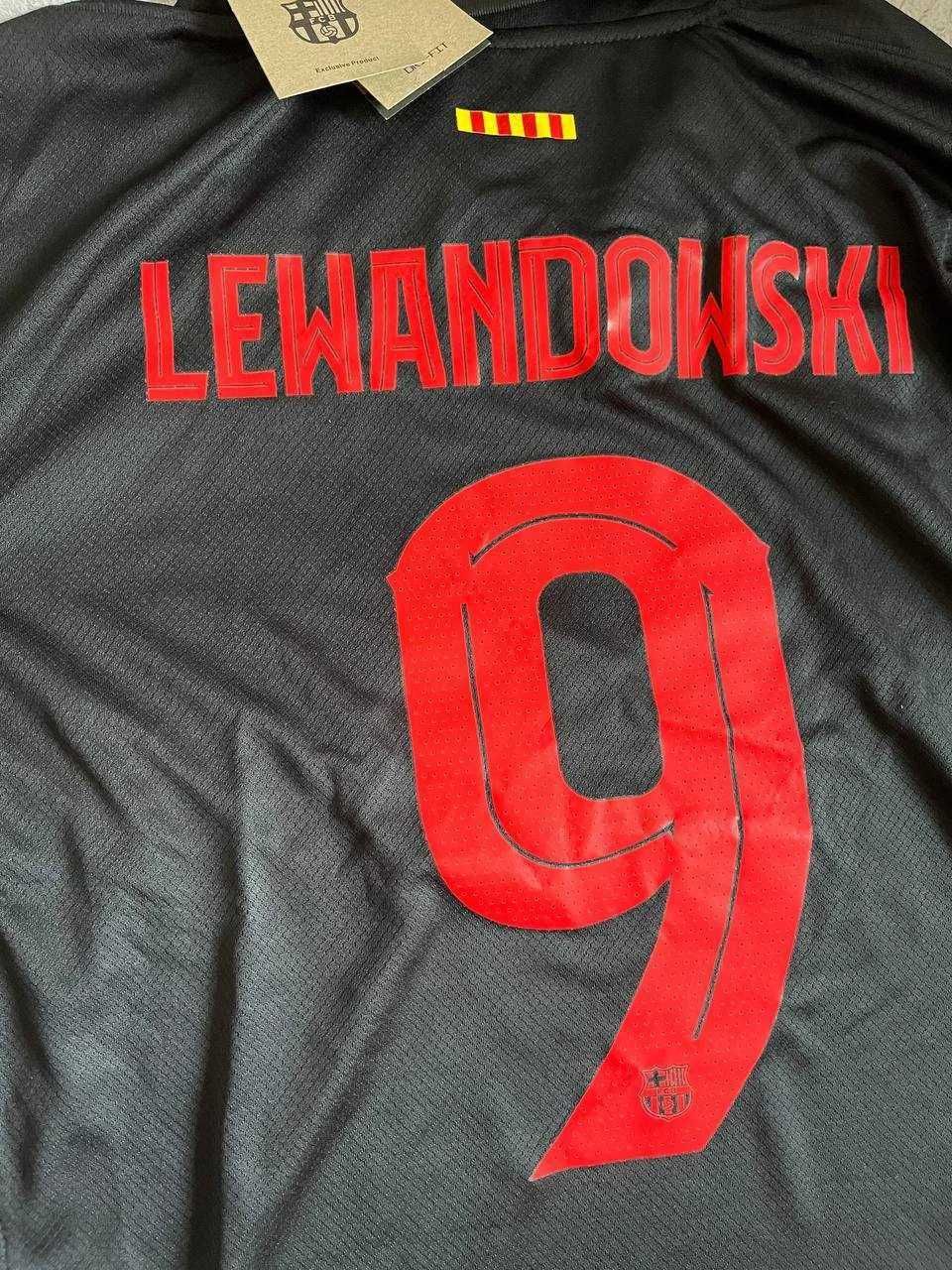 Koszulka wyjazdowa Nike Lewandowski Barcelona 2425 czarna Roz.S