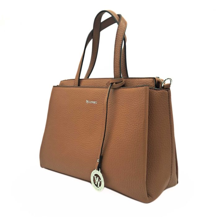 Brązowa torebka damska kuferek YYcoveri