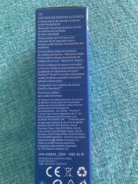 Escova de dentes eletrica selada