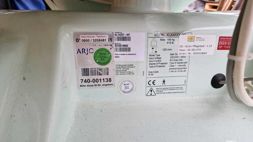 Wanna Myjka z otwieranymi drzwiami jacuzi dla seniora po wypadku