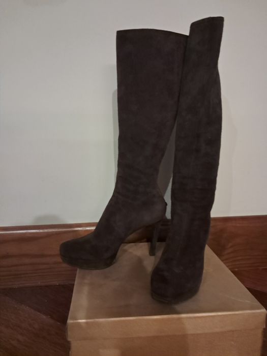 Замшеві чоботи Helmut Lang