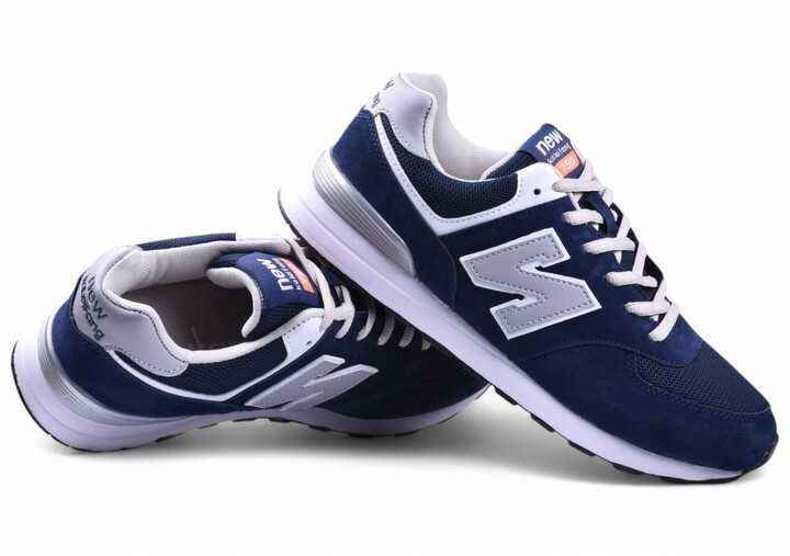 Buty Męskie Adidasy Sportowe Sneakersy Z Balance granat siatka 11B-45