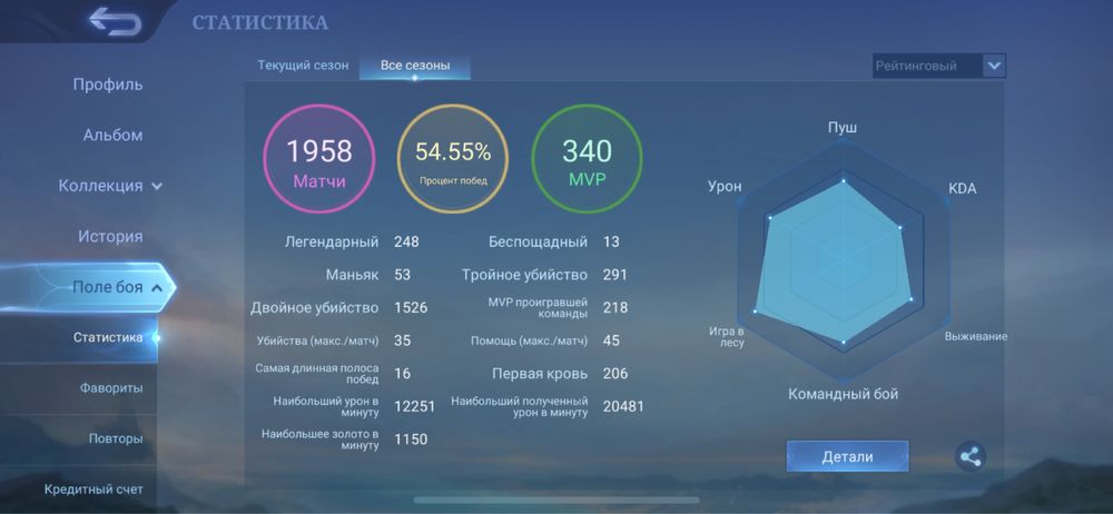 Mobile Legends аккаунт