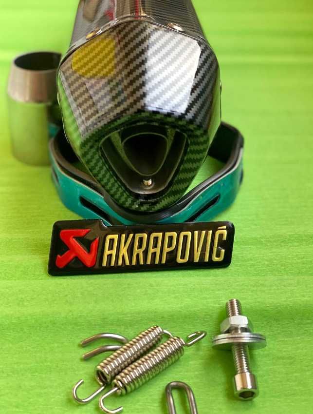 Прямоточний прямоток на мотоцикл Акрапович