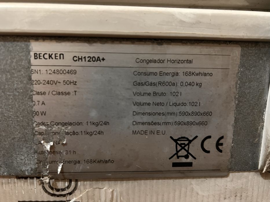 Frigorifico e arca - usados